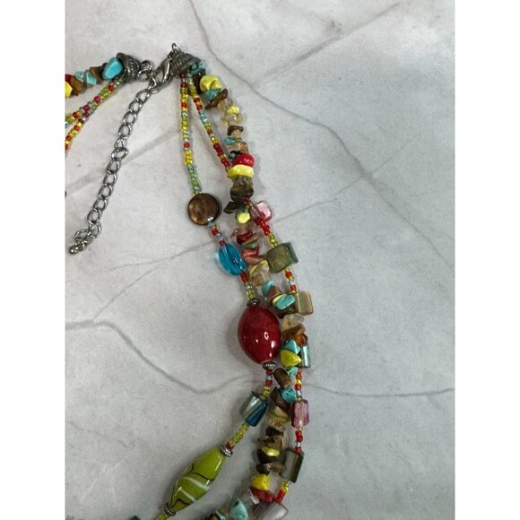 Southwestern Style Glass, Shell, & Porcelain Necklace designed by Trisha Waldren - Picture 11 of 11